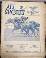 All Sports Illustrated Weekly Number 412 July 30 1927