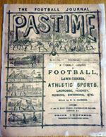 About Pastime : The Football Journal 1883