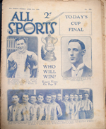 All Sports Illustrated Weekly Number 450 April 21 1928 FA Cup Final Preview