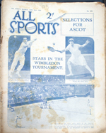 All Sports Illustrated Weekly Number 459 June 23 1928 
